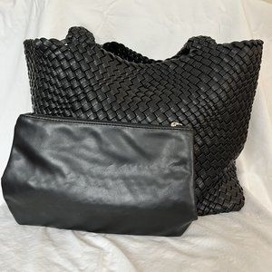 Woven Tote Vegan Leather